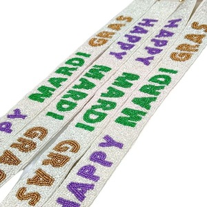 Sangle élégante à perles pour femmes, accessoire de mode de luxe fait à la main avec broderie de perles détaillée, sangle durable pour sac - Product Image 4