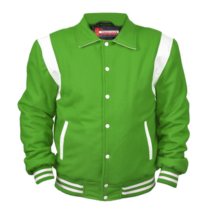 Chaqueta Universitaria con Logotipo Bordado Personalizado, Servicio OEM, Diseño Profesional Cómodo, Cuello Alto, Lona para Primavera - Product Image 1