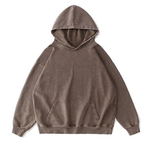 Sudadera con capucha de talla grande de alta calidad, ropa de calle sólida de algodón y poliéster para hombres con logotipo personalizado, esencial de invierno - Product Image 5