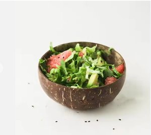 2025 Hot Trend Eco-friendly Natural Coconut Shell <b>Wooden</b> Rice Bowl 100% <b>Compostable</b> for Party Serving Mixed Vegetables Fruit - Product Image 3