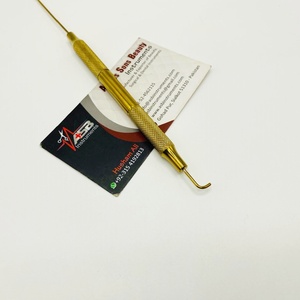 Boucle de traction professionnelle en acier durable plaqué or pour outils d'extension de cheveux d'aiguille de crochet d'extension de pointe I - Product Image 6