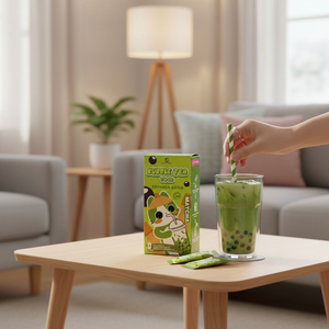 Kit de thé au lait Boba instantané 3 saveurs, prêt à mélanger, comprend des billes de tapioca et de la poudre de thé au lait - Product Image 2