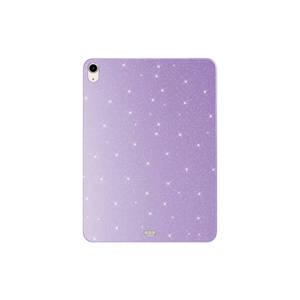 Coque arrière de protection Netzy 2025 pour iPad Air 11, design folio M3, couleur lilas scintillant, avec TPU, acrylique, PU et coton brillant - Product Image 1
