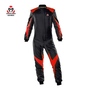 Combinaison de course de karting professionnelle unisexe |   Manches longues respirantes en nylon/coton avec logo brodé, personnalisables, toutes saisons, pour la course - Product Image 6
