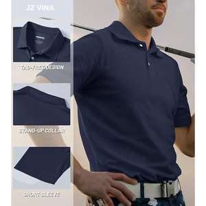 Polo para hombre, venta al por mayor, logotipo personalizado, bordado, impresión, transpirable, secado rápido, ajuste, manga corta, camisa de golf, negocios, informal - Product Image 2