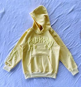 Sweat à capuche unisexe en coton surdimensionné de haute qualité pour hommes Vente en gros Personnaliser 3D Puff Printing logo Hoodies pour hommes - Product Image 5