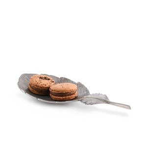 <b>Top</b> Sale Handmade Aluminium <b>Feather</b> Shape Tray For Christmas Home Hotel Restaurant in Best Price - Product Image 5