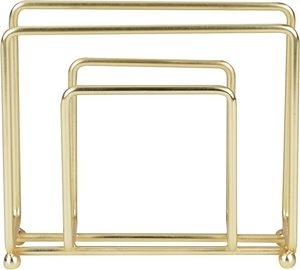 Porte-serviettes en métal distributeur de mouchoirs autoportant paquet de table plaque métallique supports pour affichage - Product Image 5