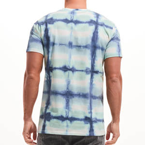 Breathable Quick Dry <b>Tie</b> Dye Print 100% Cotton O-Neck T Shirt Blank Men Plain Casual Summer Half Sleeve T-shirts - Product Image 6