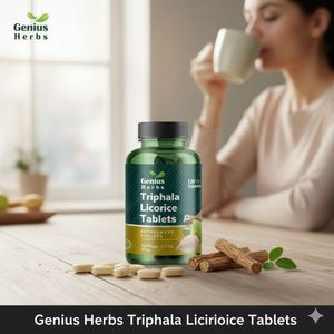 Bulk Triphala licorice Tablets Organic Herbal <b>Extract</b> For Throat Health Pure Botanical Formula High Potency Wellness Product - Product Image 3