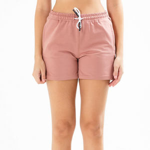 Short de sport en coton pour femmes Offre Spéciale été nouveau Style couleur unie Jogging cordon taille vêtements décontractés motif décoration - Product Image 1