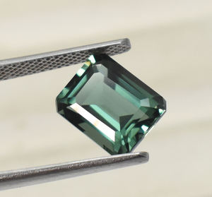 Piedra preciosa Octágono de turmalina verde de laboratorio, corte esmeralda, 11X9mm, 12X10mm, 14X10mm, piedra preciosa suelta para joyería, turmalina creada en laboratorio - Product Image 4