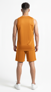 Camiseta de Baloncesto Premium Color Oro Antiguo para Equipos Profesionales, Clubes de Entrenamiento, Ropa Deportiva Transpirable de Malla - Product Image 5