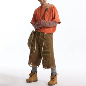 เสื้อยืดระบายอากาศสองชั้นของผู้ชายสุดเจ๋งเสื้อยืดดีไซน์ว่างเปล่าทันสมัยสั่งซื้อสินค้าขนาดพิเศษผ้าฝ้าย100% - Product Image 4