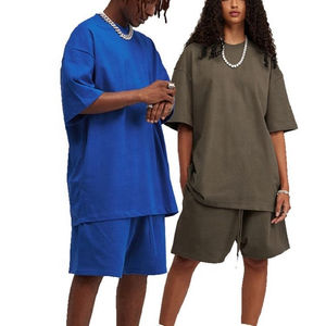 Unisex Custom Oversize Two-Piece <b>Set</b> Casual Comfortable Printed T-<b>Shirt</b> <b>and</b> <b>Shorts</b> for <b>Men</b> - Product Image 2