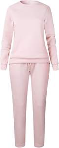 High Quality 2PCS Women's <b>Velour</b> Hooded <b>Sweatshirt</b> Pants Set Long Sleeve Stripe Design Plus Size Jogging Outfit-Wholesale Logo - Product Image 4