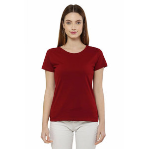 เสื้อยืดผ้าฝ้ายคุณภาพสูงสำหรับเด็กผู้หญิงคอกลมสั่งทำโลโก้100% สำหรับผู้หญิง - Product Image 1
