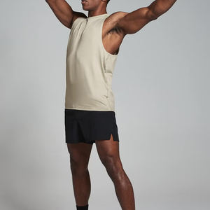 Séchage rapide Polyester Coton Débardeurs En Gros Bodybuilding Muscle Workout Fitness Singlets Sans Couture Débardeurs - Product Image 4