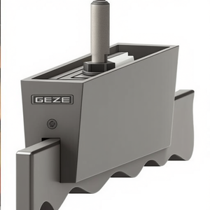 GEZE Glass Clamping <b>Plate</b> EV1 <b>Door</b> <b>Plate</b> up to 140 kg - Product Image 3