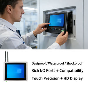 יצרן מחשבים תעשייתיים משובצים בגודל 8.4 אינץ' - מחשב הכל באחד למערכות בקרת אוטומציה - Product Image 4