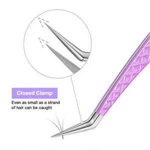 Échantillons gratuits Pince à épiler d'extension de cils de haute qualité Pince à épiler de cils en gros avec conseils personnalisés Outils de beauté greffés par HexaCare - Product Image 2
