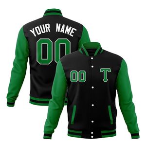 Qualité supérieure Letterman Baseball School College Bomber Varsity Jacket Violet & Gold Veste universitaire à manches en cuir véritable - Product Image 3