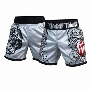 กางเกงขาสั้น MMA สีต่างๆสำหรับมืออาชีพมาใหม่ล่าสุด - Product Image 6