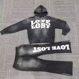 Ropa al aire libre Precio al por mayor Chándales de diamantes de imitación Último diseño Mejor calidad Hombres Chándales de diamantes de imitación - Product Image 1