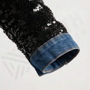 Chaqueta Corta de Mezclilla con Flecos para Mujer, Chaqueta Corta de Mezclilla, Top Corto Elegante, Ropa de Abrigo Informal, Ropa de Calle Personalizada - Product Image 6
