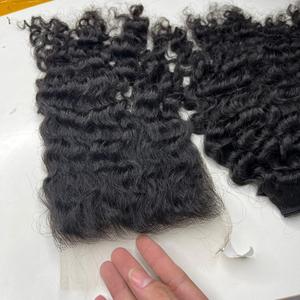 Burmese Curly HD Lace Closure 100% Extensión de cabello humano crudo sin procesar - Product Image 6