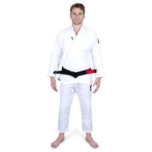 กางเกงคอร์จีไอสีขาวน้ำหนักเบา BJJ GI 400กรัมผ้าถักลายมุกเครื่องแบบ Jitsu ทนทานสำหรับฝึกซ้อมและแข่งขัน - Product Image 1