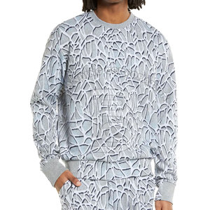 Sudadera Premium de gran tamaño para hombre, sudadera 100% de algodón de lana para hombre, Sudadera con cuello redondo y logotipo personalizado para hombre - Product Image 1