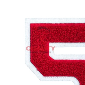 Chenille Patches Colorful Chenille Embroidery Patches for Clothing Custom Logo High Quality Fabric Design Embroidery Patches - Product Image 4