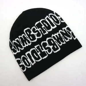 Gorro de invierno de alta calidad para hombre, gorros de punto para mujer con tamaño personalizado y precio de logotipo de impresión de diseñador - Product Image 4