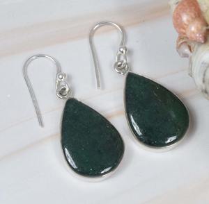 Bloodstone 925 Sterling Silver Gemstone 1 Paire Crochet Boucles D'oreilles Bijoux Faits À La Main Poire Forme Élégant Boucles D'oreilles Cadeau Pour Noël - Product Image 4
