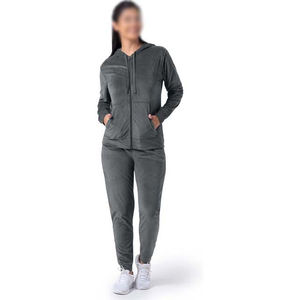 Nuevo estilo, chándal sólido con capucha para mujer, ajuste Regular 100% algodón, secado rápido, transpirable, ropa deportiva para gimnasio - Product Image 1