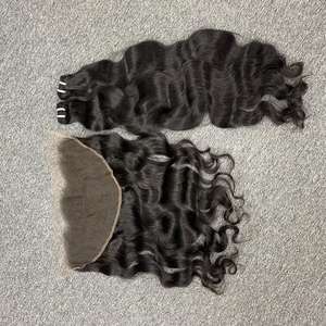 Grade 12A Extensions de cheveux vietnamiens bruts Motif ondulé et ondulé 13x6 HD Perruques en cheveux humains HD Lace Frontal pour femmes noires - Product Image 6