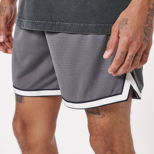 2025 personnalisé hommes Gym Sport maille Shorts mode décontracté été basket-ball conception uni teint solide motif Sublimation transfert - Product Image 5