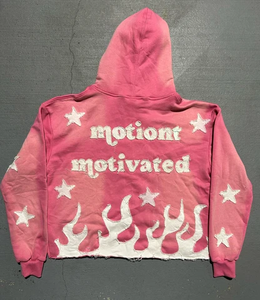 Custom Sun Faded Crop Hoodie Streetwear Low MOQ Fashion Wear Distress Sudadera con capucha bordada Unisex Hip Hop Hoodies Made In Pakistan - Product Image 2