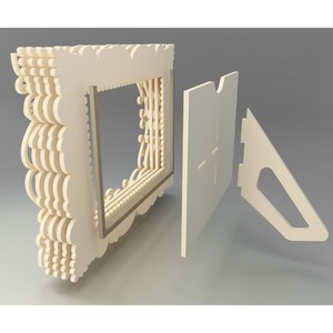 Thanh lịch hiện đại tùy chỉnh bằng gỗ khung ảnh laser cắt khung mẫu-đa PIC nổi tiếng, cricut mẫu khung tuyệt vời - Product Image 6