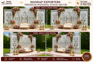 Perfect Theme Mirror Work <b>Backdrop</b> for Stage Customized White Theme Shiny Mirrored Wedding <b>Frames</b> /Panels Manufacturer Big Event - Product Image 6