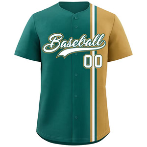Dernier design Maillot de baseball brodé par sublimation 100% polyester Maillot de baseball de l'équipe de jeunes pour hommes - Product Image 4