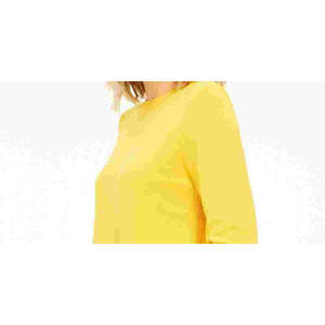 Top grigio a maniche lunghe da donna Michael Kors con colletto alla coreana e decorazione a bottoni - Taglia Small - Product Image 2