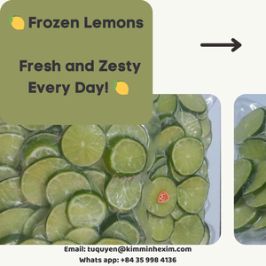 มะนาวแช่แข็งพรีเมียม แบบหั่นเป็นชิ้น บรรจุภัณฑ์สุญญากาศ IQF ผลไม้แช่แข็ง ขายส่งจำนวนมาก สำหรับส่งออก - Product Image 4