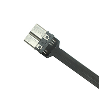 Kabel Flat FPC USB 3.0 Tipe-C Male ke Micro-B Male Fleksibel Kecepatan Tinggi, Konduktor Tembaga Berlapis Timah, Isolasi PVC