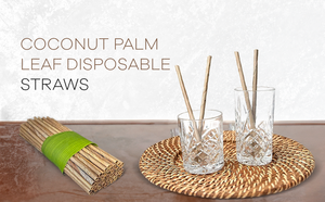 High-Demand Lightweight <b>Reusable</b> PLA Coconut Leaf <b>Straws</b> Eco-Friendly Disposable Hotel Grade Quality Bulk Options in 2025 - Product Image 3