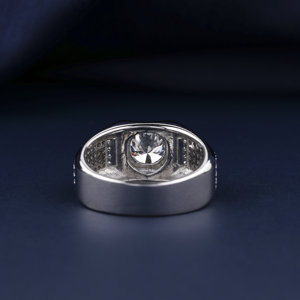 Diamants personnalisables 1.0ct Lab Grown CVD Diamond Fine Jewelry Engagement Round Brilliant Cut Eco Friendly Wedding Rings for Men - Product Image 3