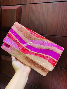 Bolso de Mano de Noche con Cuentas Hecho a Mano para Mujer, Bolso de Lujo para Fiestas y Bodas - Product Image 3