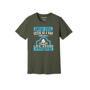 100% Cotton T-Shirt with Buddha Themes Print Casual Style 12 Color Options 160-180 Heavy GSM Customizable Design Placement - Product Image 1