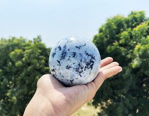 Esfera de piedra lunar arcoíris al por mayor, Bola de piedras preciosas blancas de cristal Natural pulido superior, artesanías de piedra semipreciosa para curación del hogar - Product Image 3